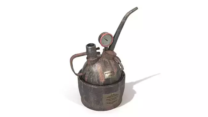 Steampunk Oilcan Low-poly 3D model