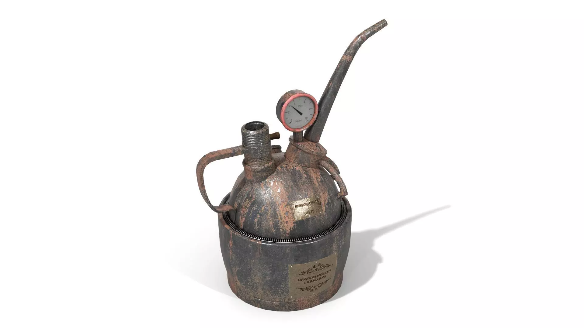 Steampunk Oilcan Low-poly 3D model_0