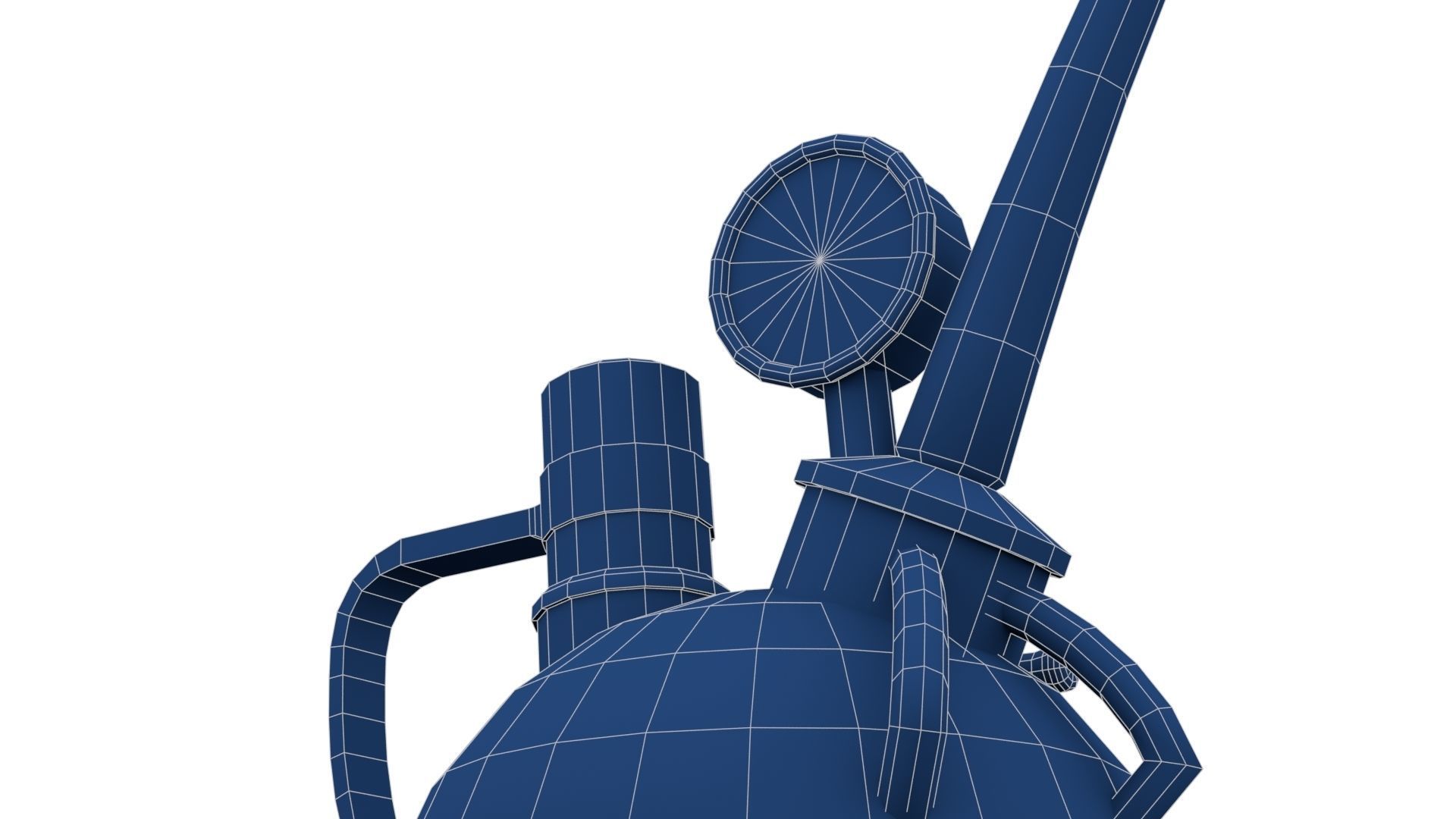 Steampunk Oilcan Low-poly 3D model_28