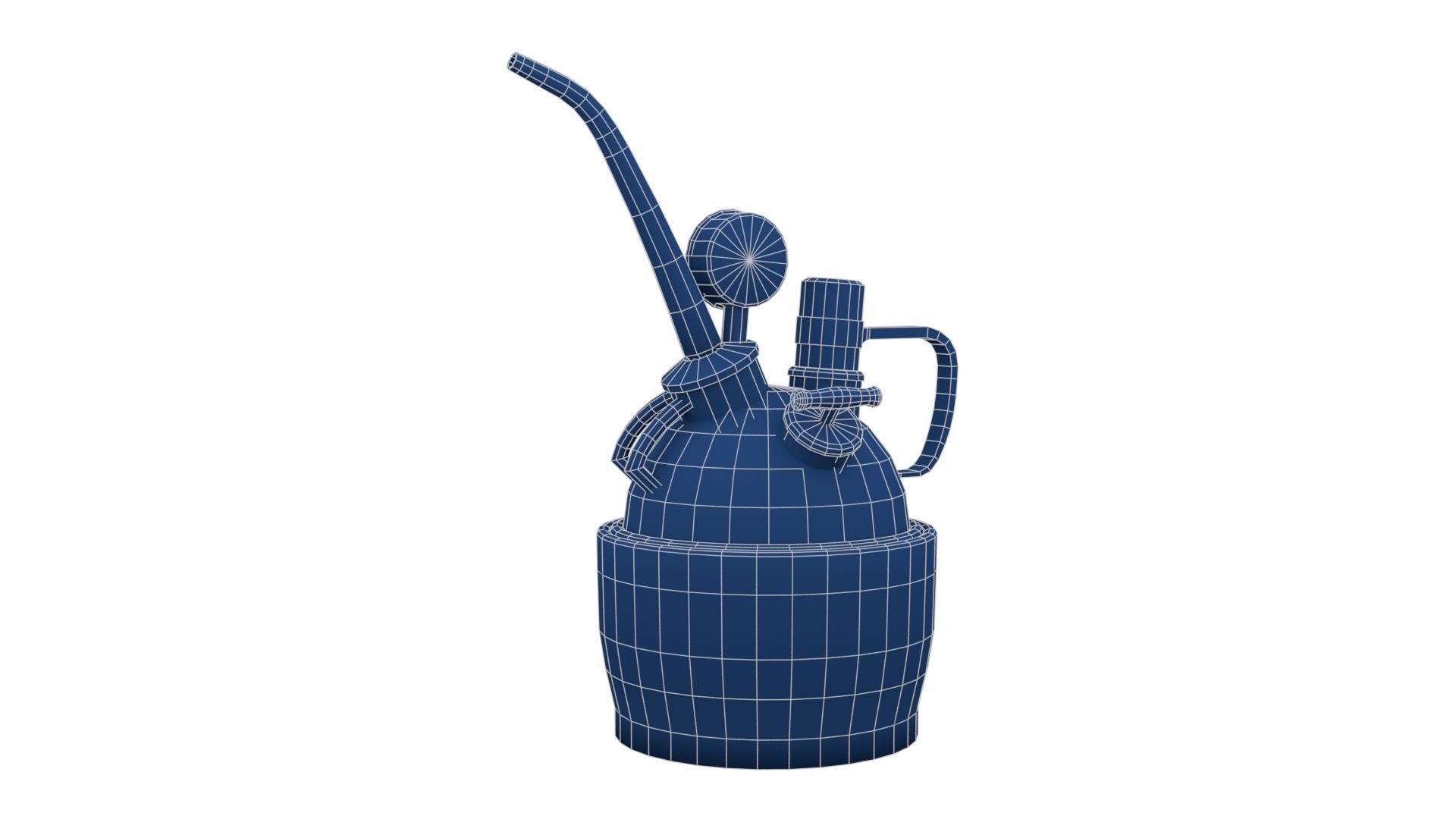 Steampunk Oilcan Low-poly 3D model_26