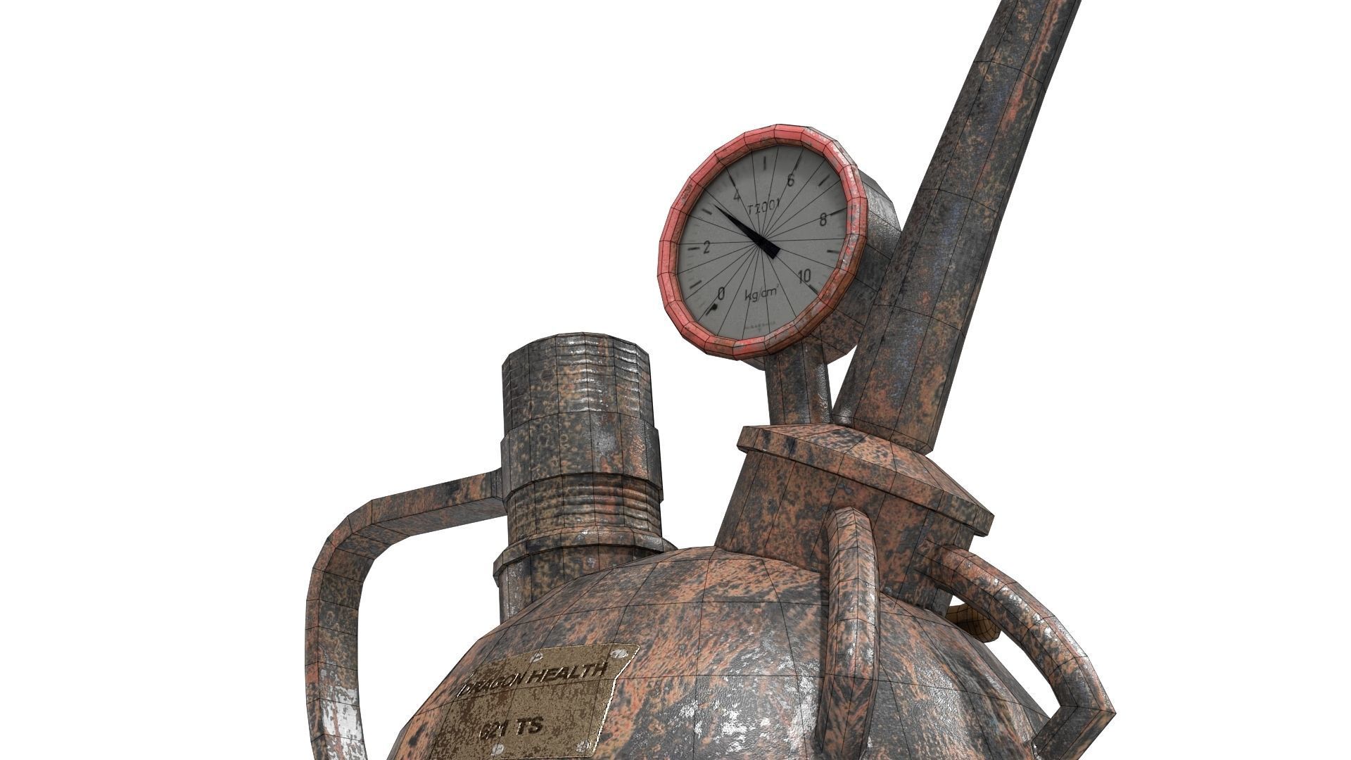 Steampunk Oilcan Low-poly 3D model_18
