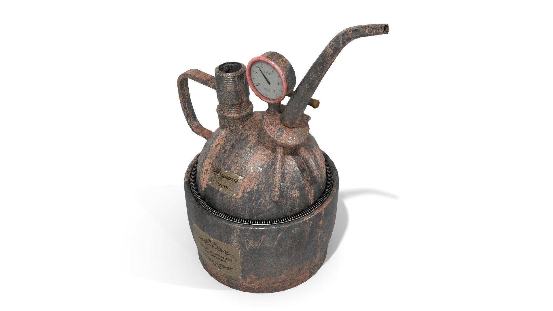 Steampunk Oilcan Low-poly 3D model_1