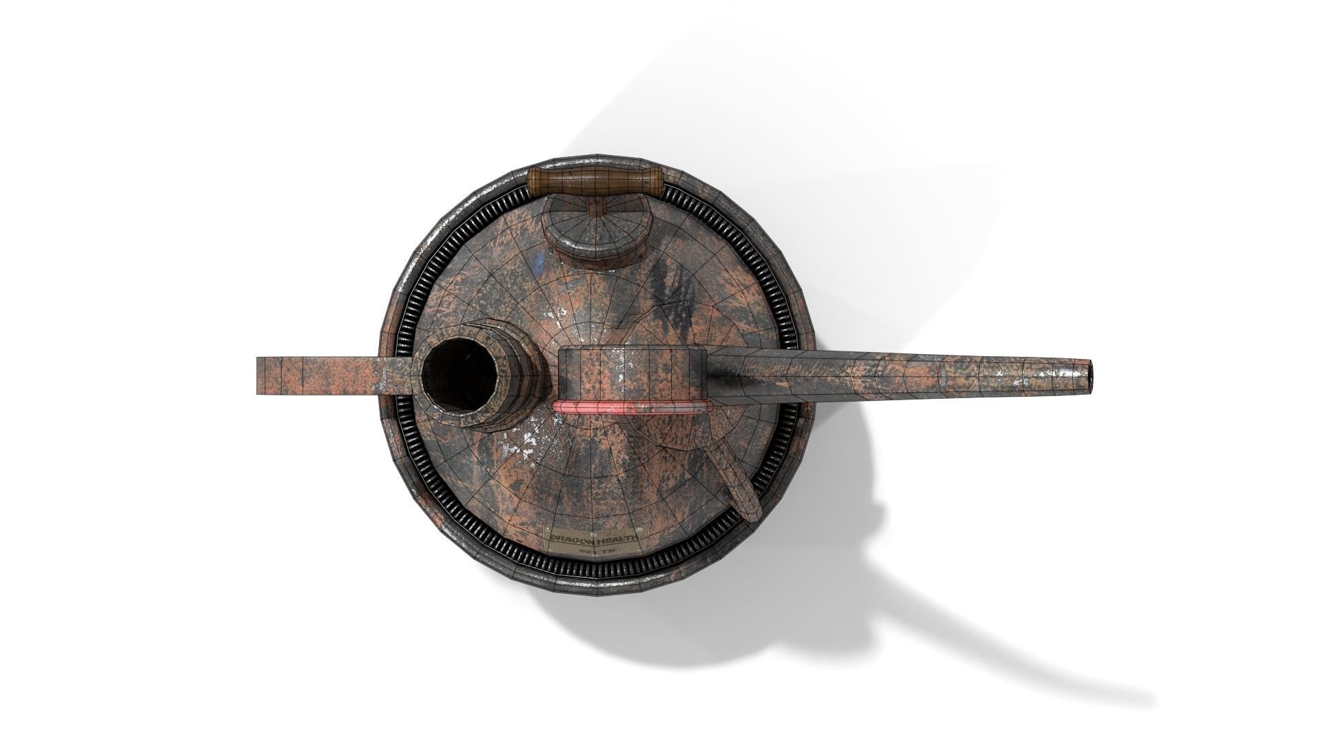 Steampunk Oilcan Low-poly 3D model_14
