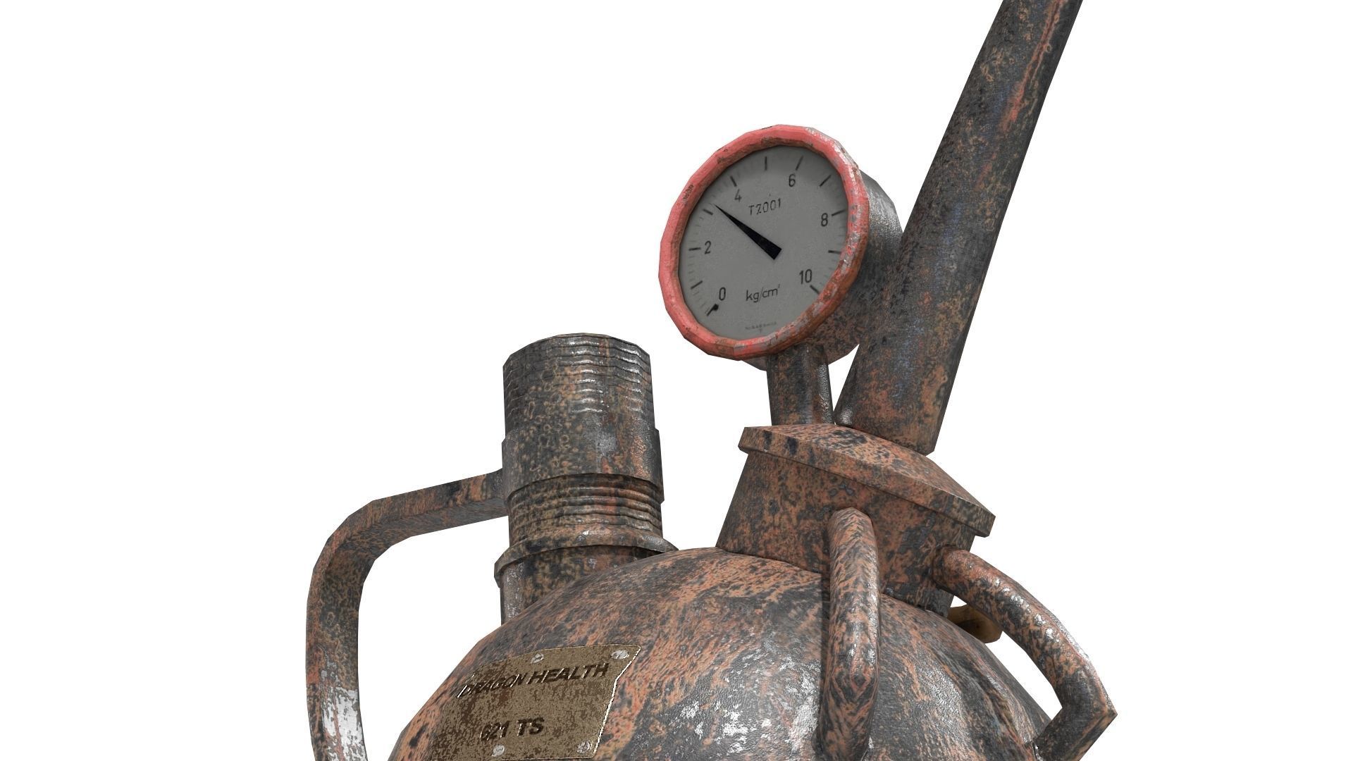 Steampunk Oilcan Low-poly 3D model_8