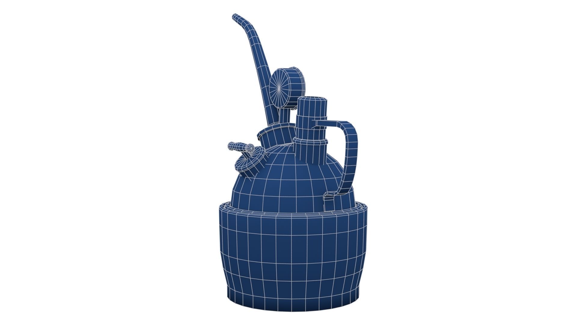 Steampunk Oilcan Low-poly 3D model_27