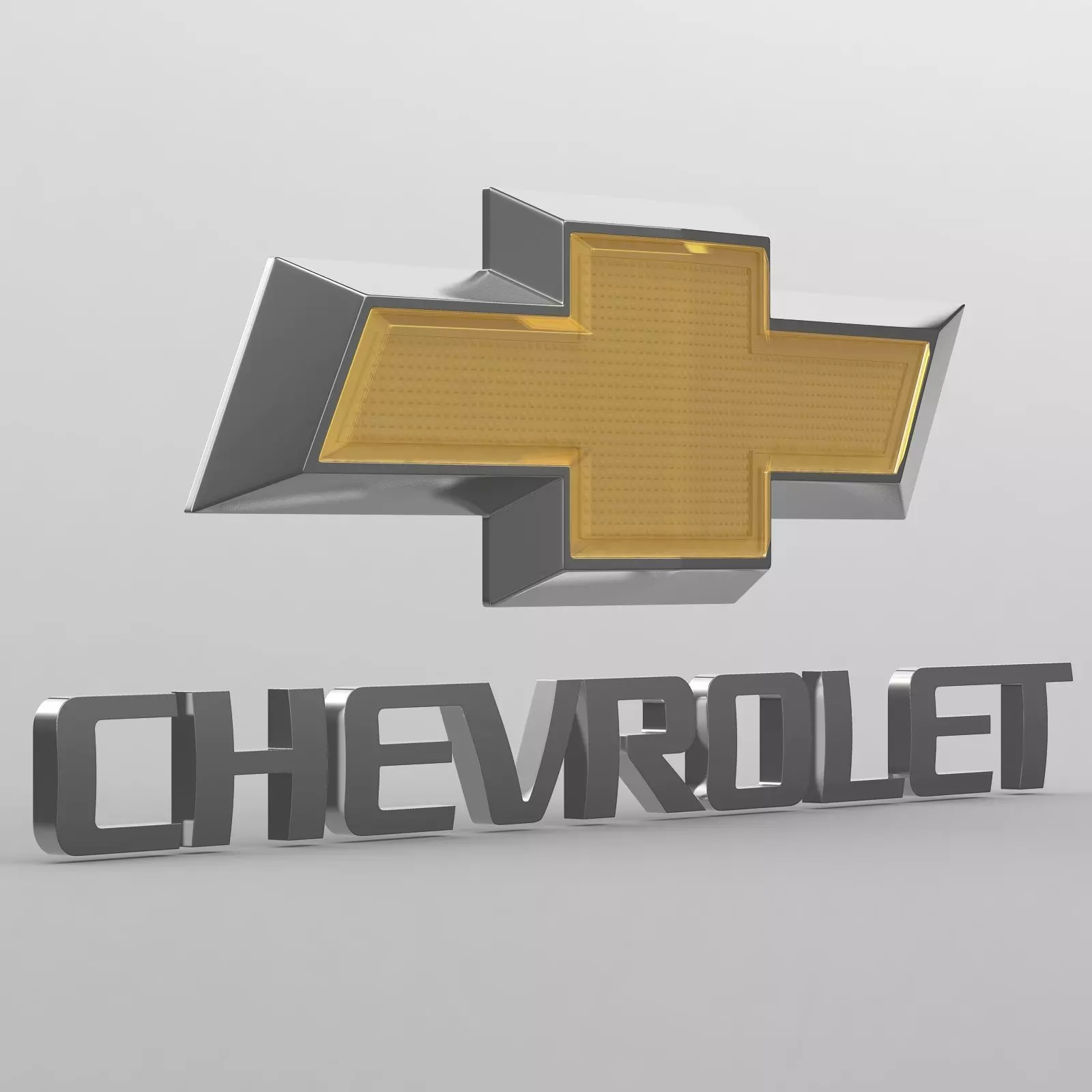 chevrolet logo 3D model_0