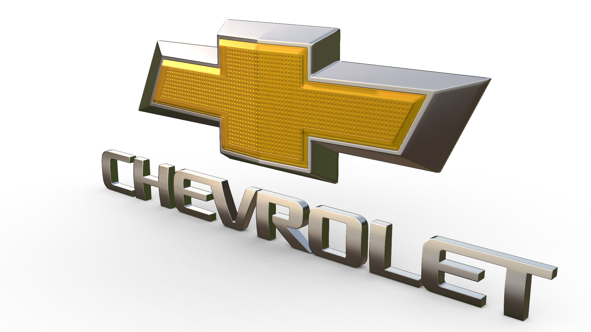 chevrolet logo 3D model_7