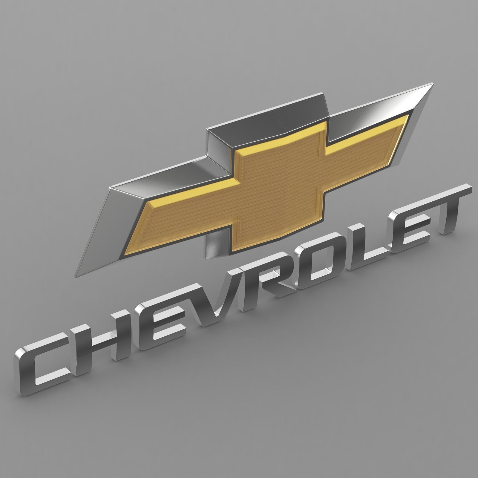 chevrolet logo 3D model_3