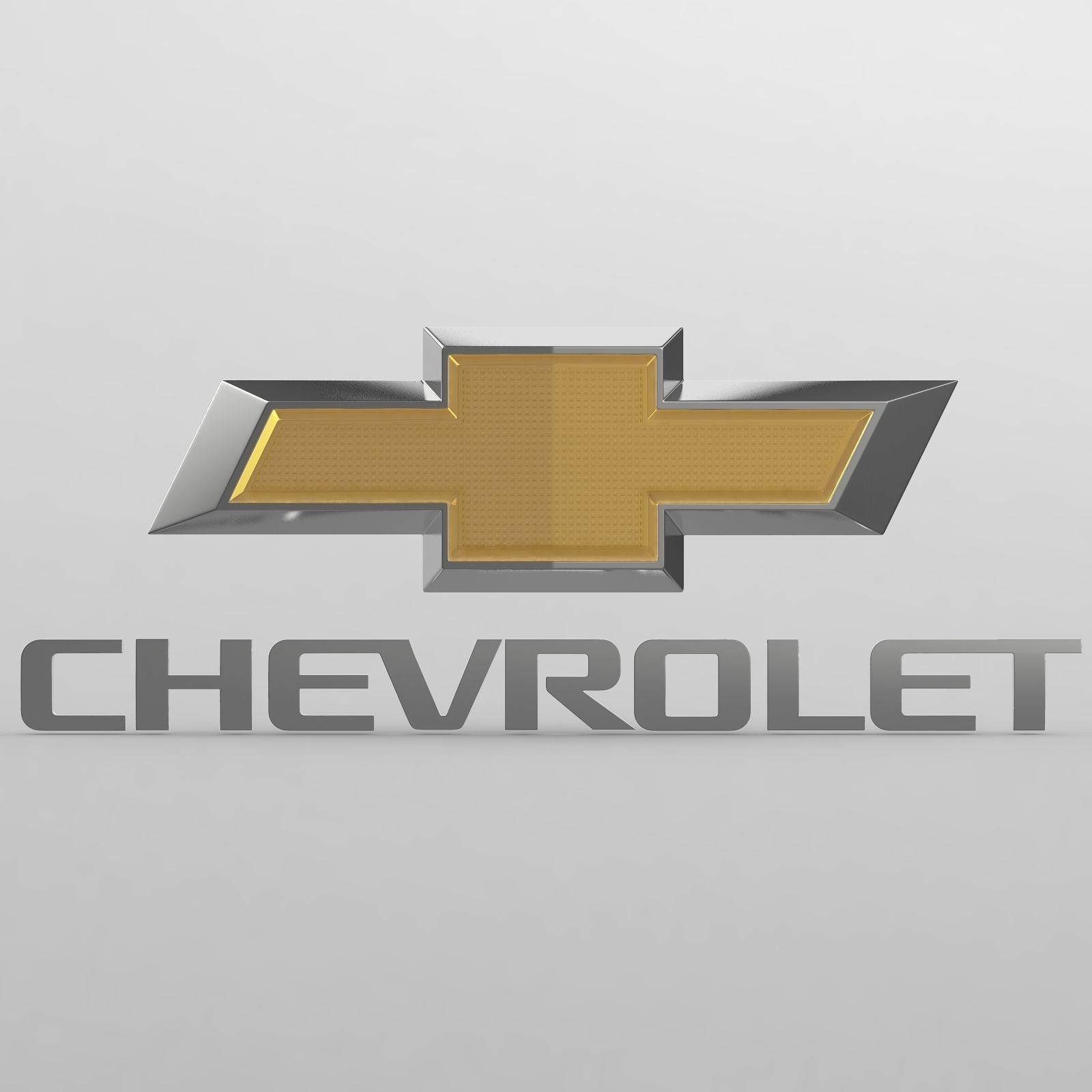 chevrolet logo 3D model_1