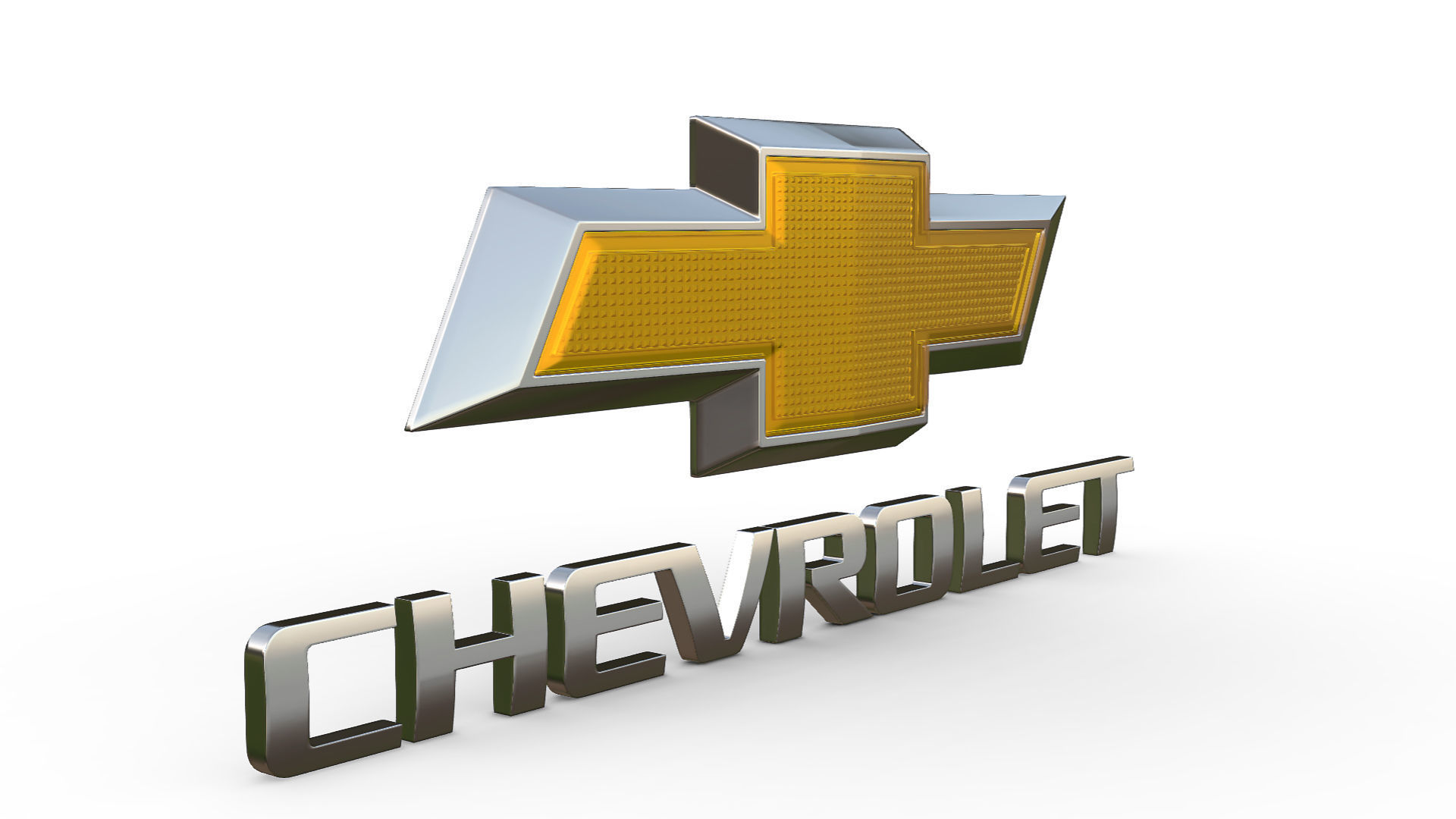 chevrolet logo 3D model_6