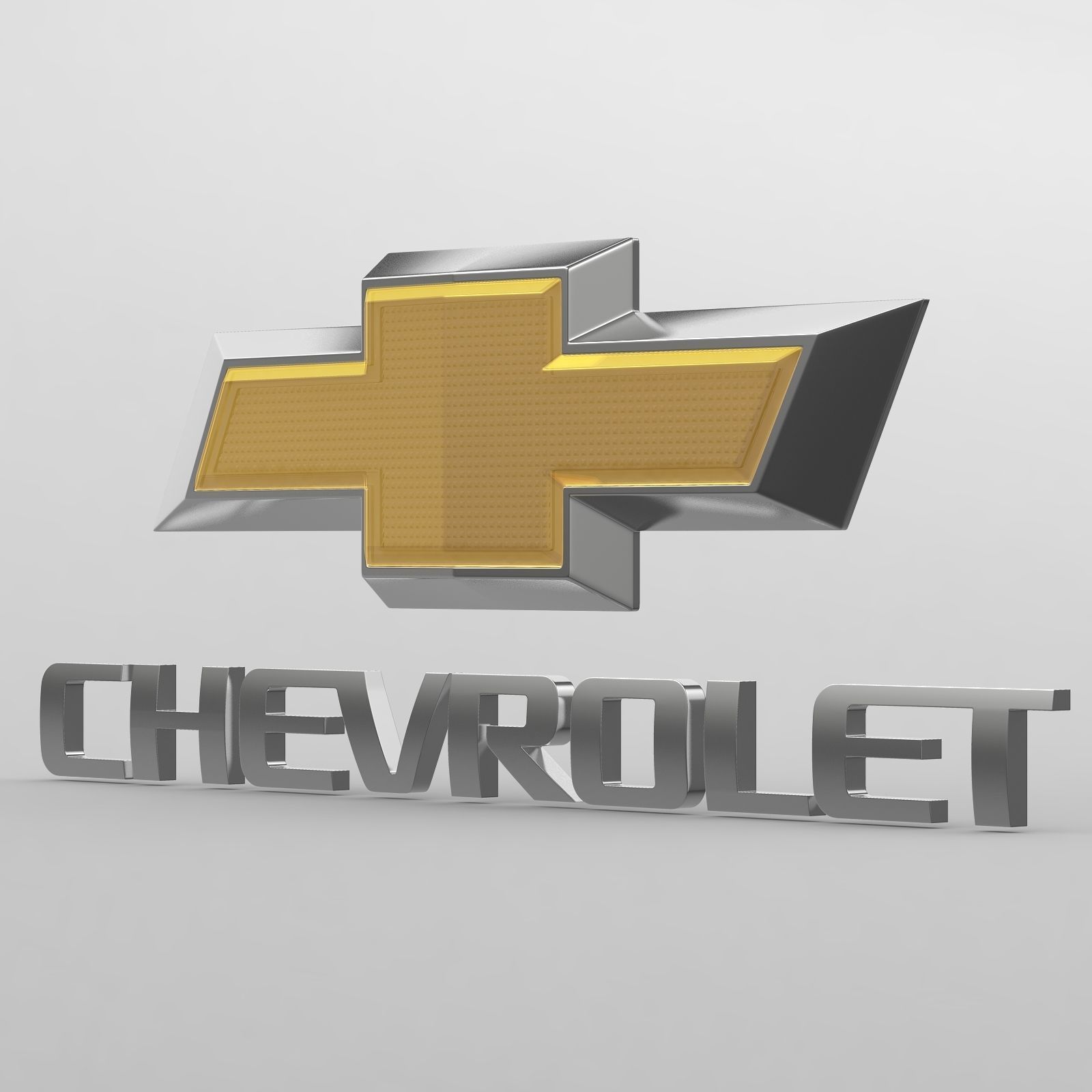 chevrolet logo 3D model_2