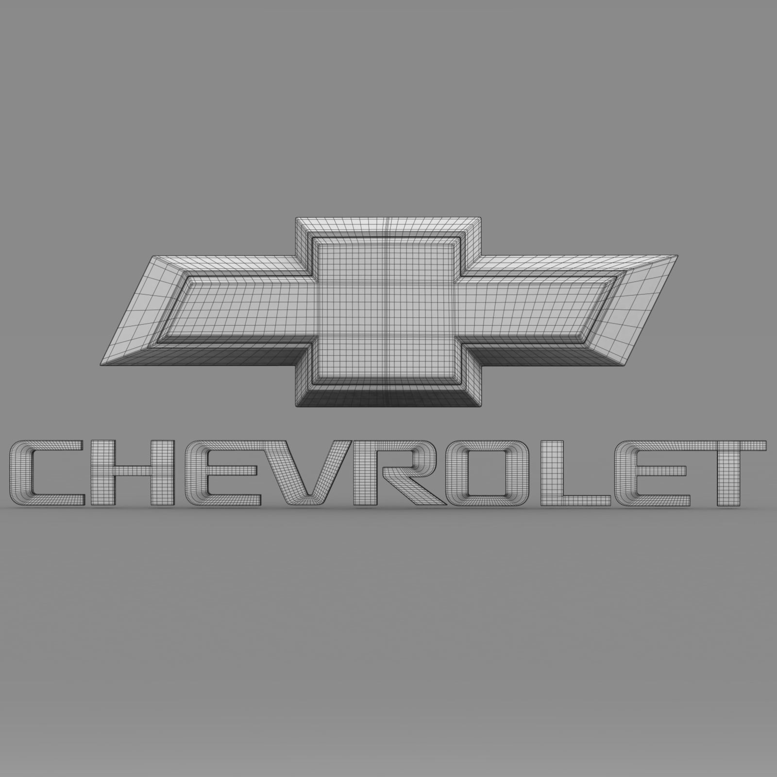 chevrolet logo 3D model_13