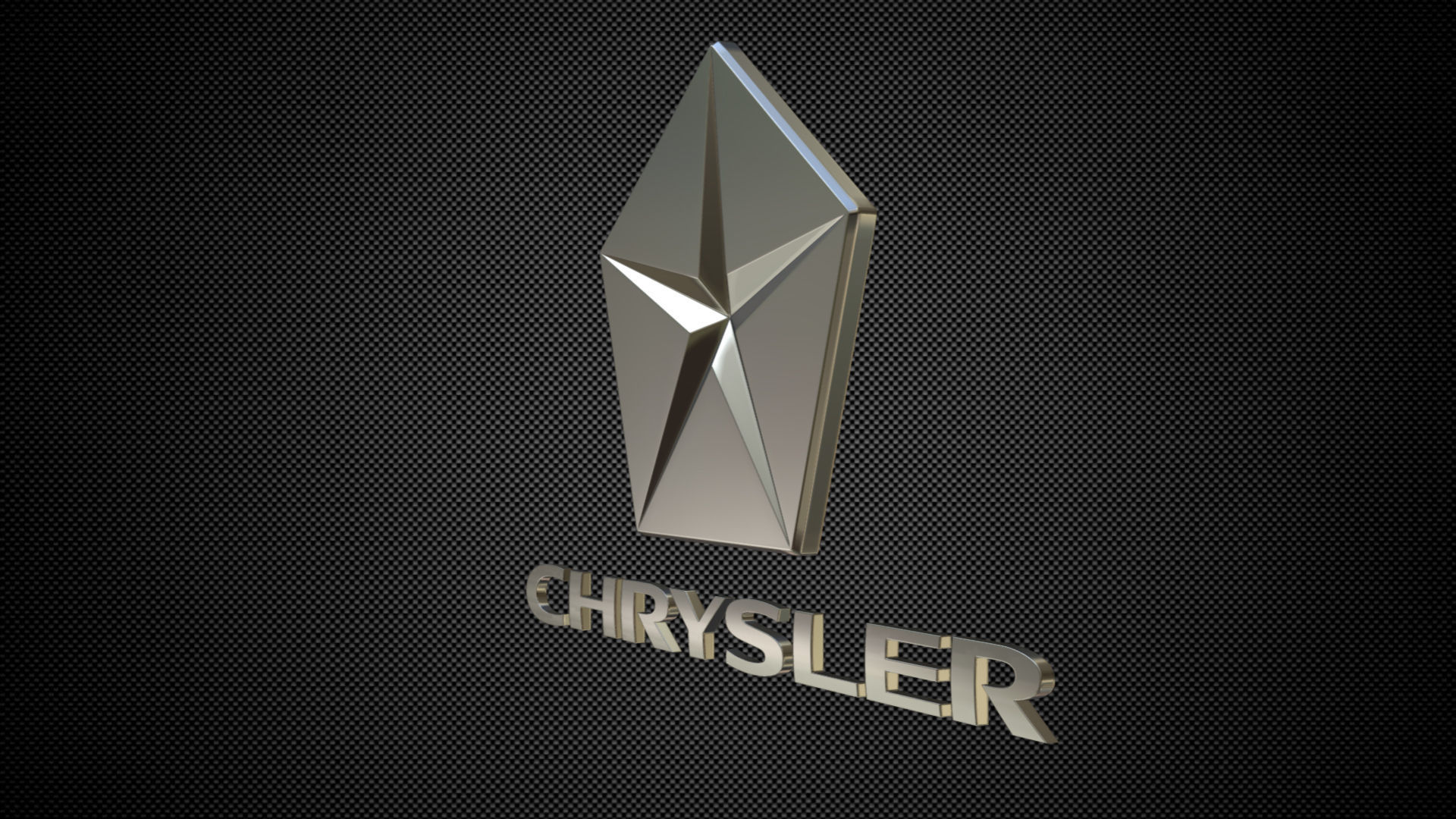 chrysler logo 3D model_2