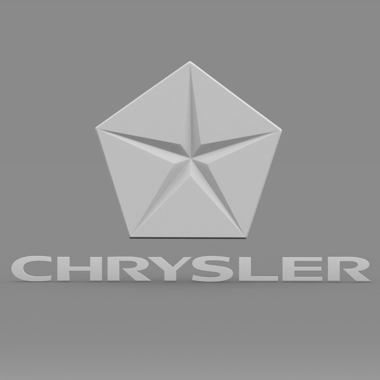 chrysler logo 3D model_6