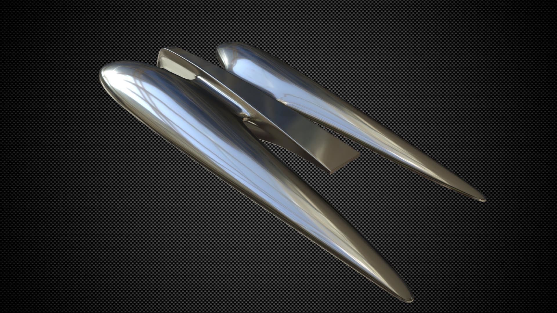 chrysler logo 3D model_2