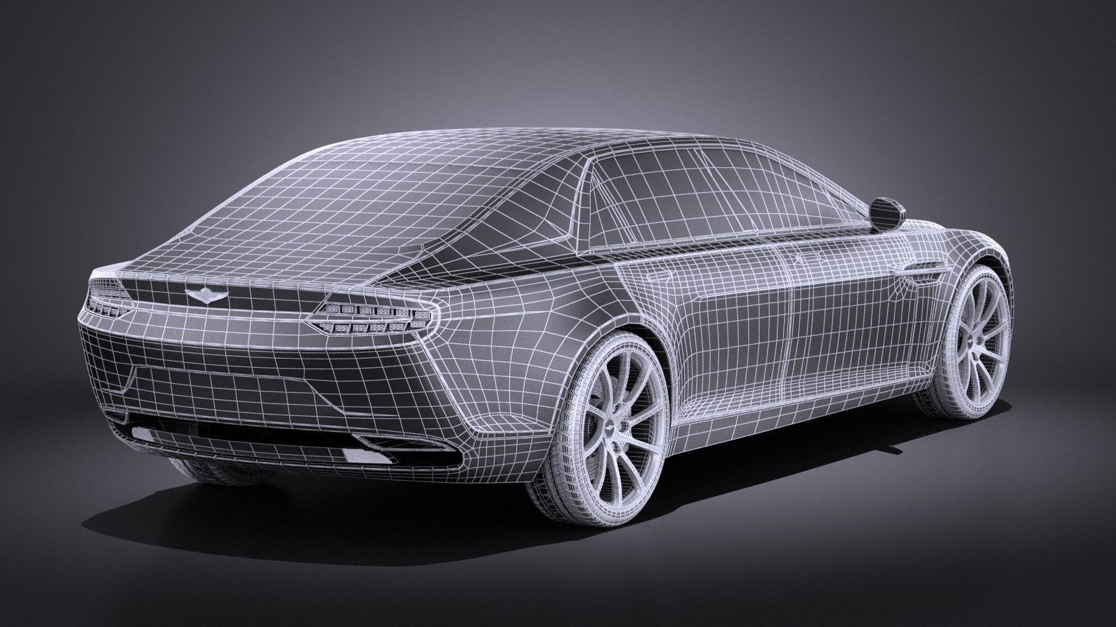 Aston Martin Lagonda 2016 VRAY 3D model_11