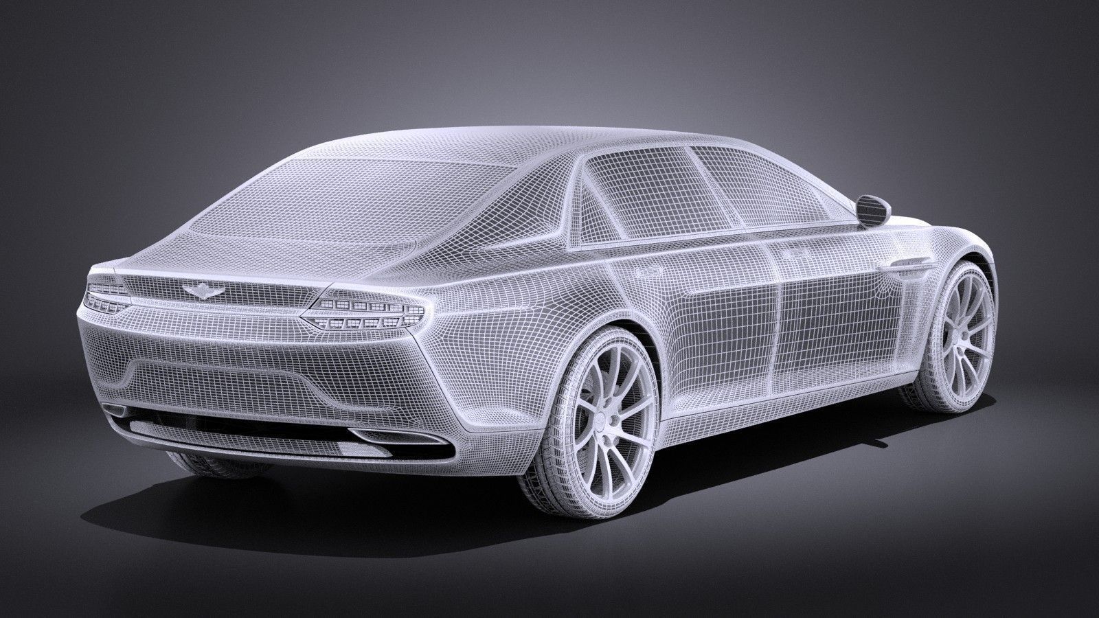 Aston Martin Lagonda 2016 VRAY 3D model_9