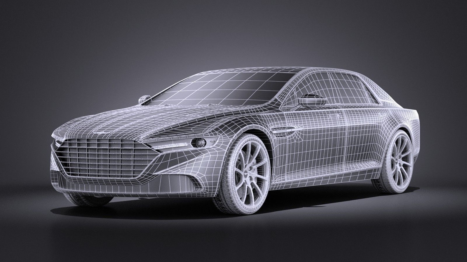 Aston Martin Lagonda 2016 VRAY 3D model_10