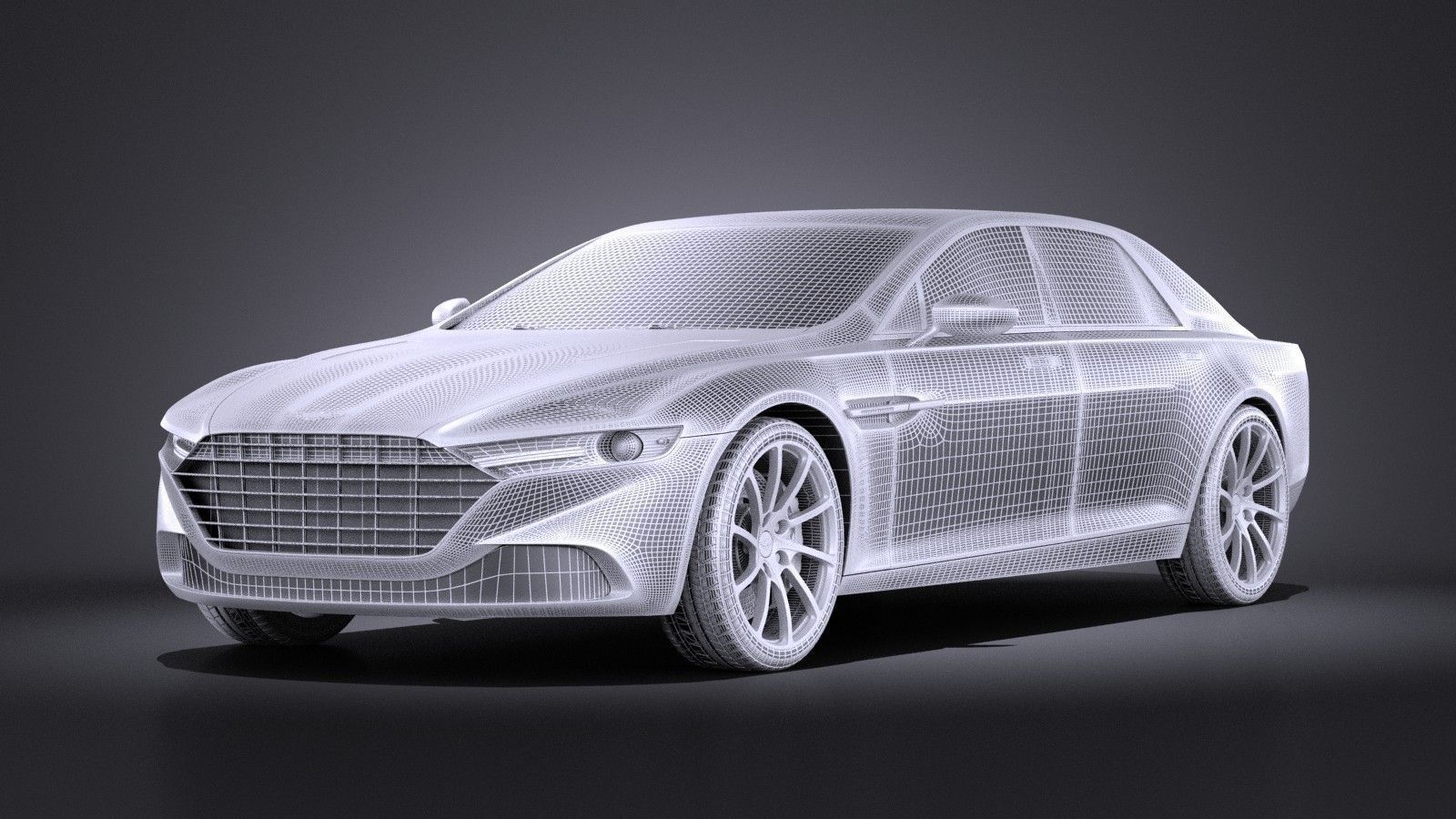 Aston Martin Lagonda 2016 VRAY 3D model_8