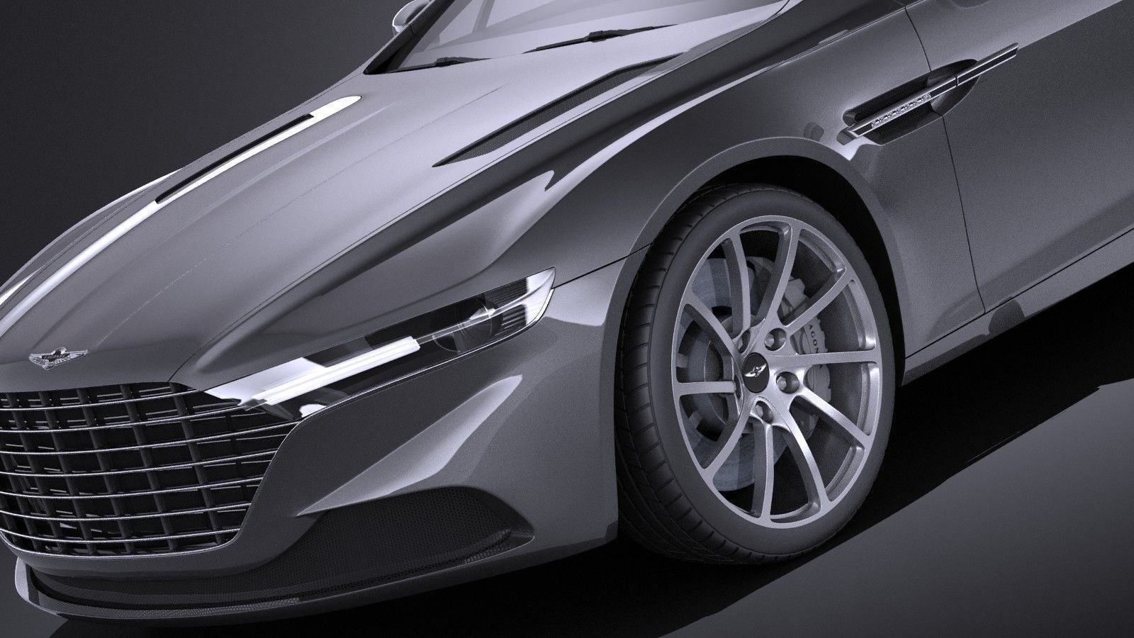Aston Martin Lagonda 2016 VRAY 3D model_2