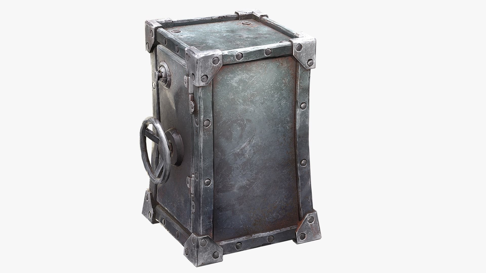 Safe Pack Low-poly 3D model_11