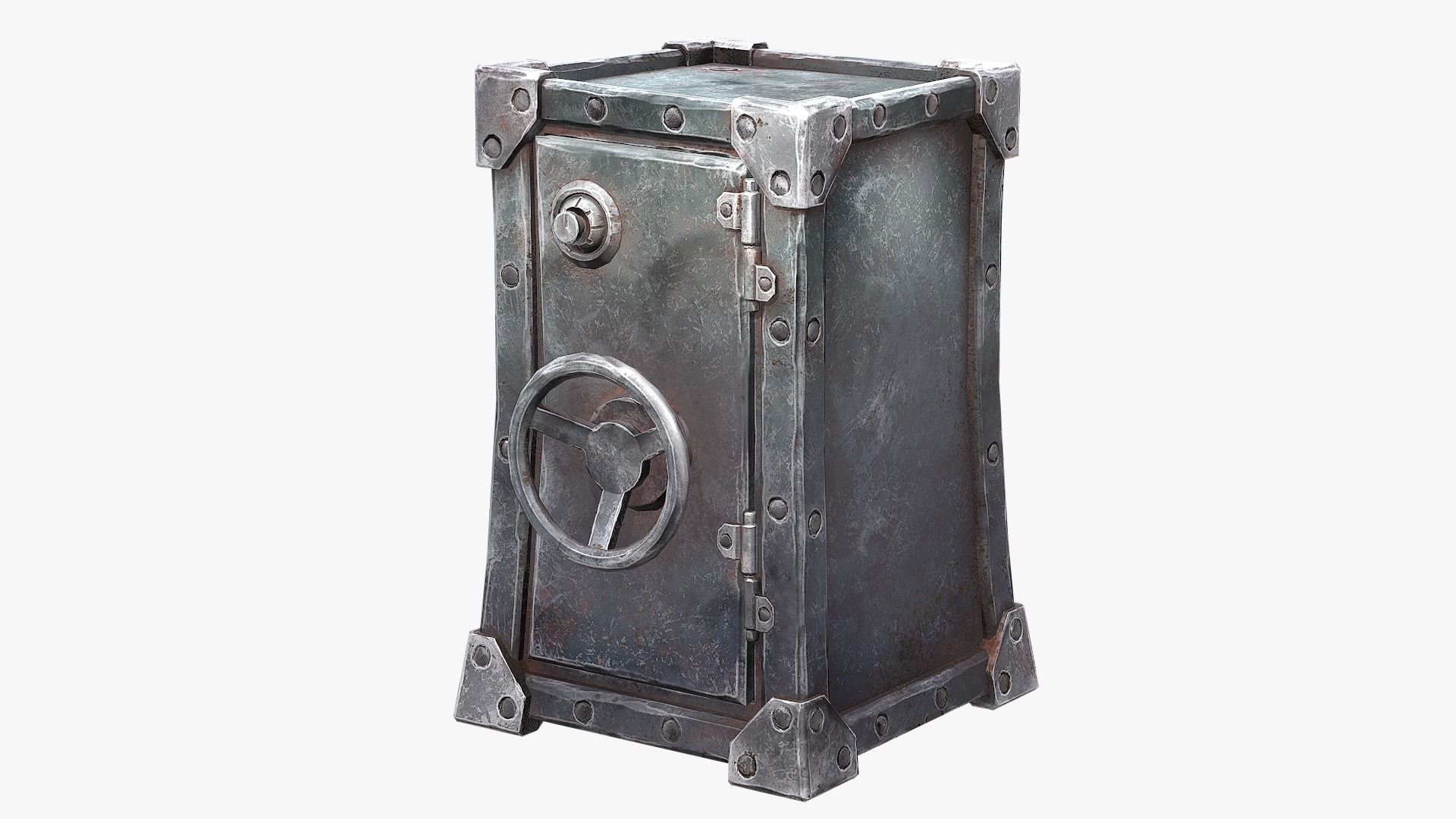 Safe Pack Low-poly 3D model_10