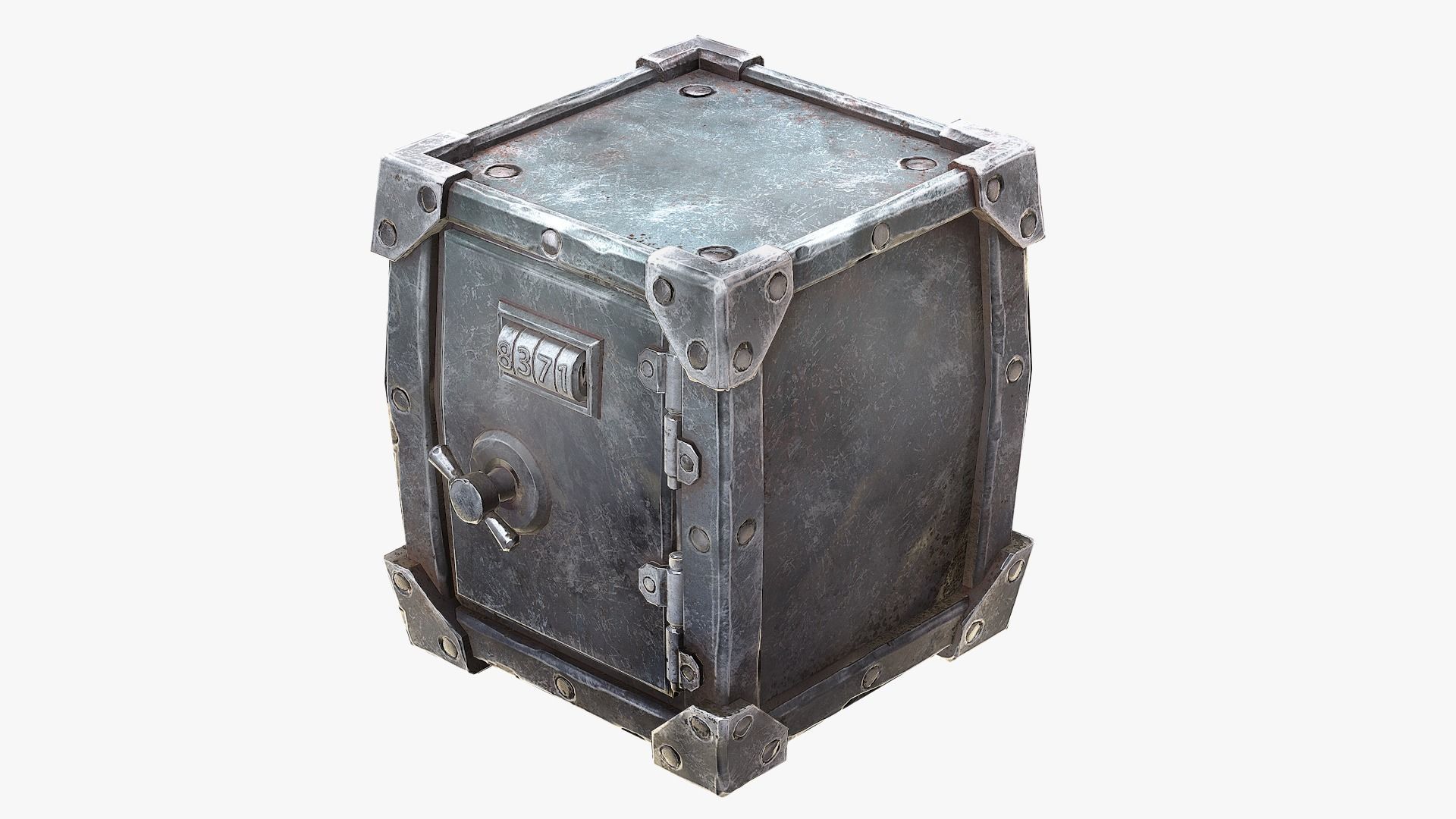 Safe Pack Low-poly 3D model_19