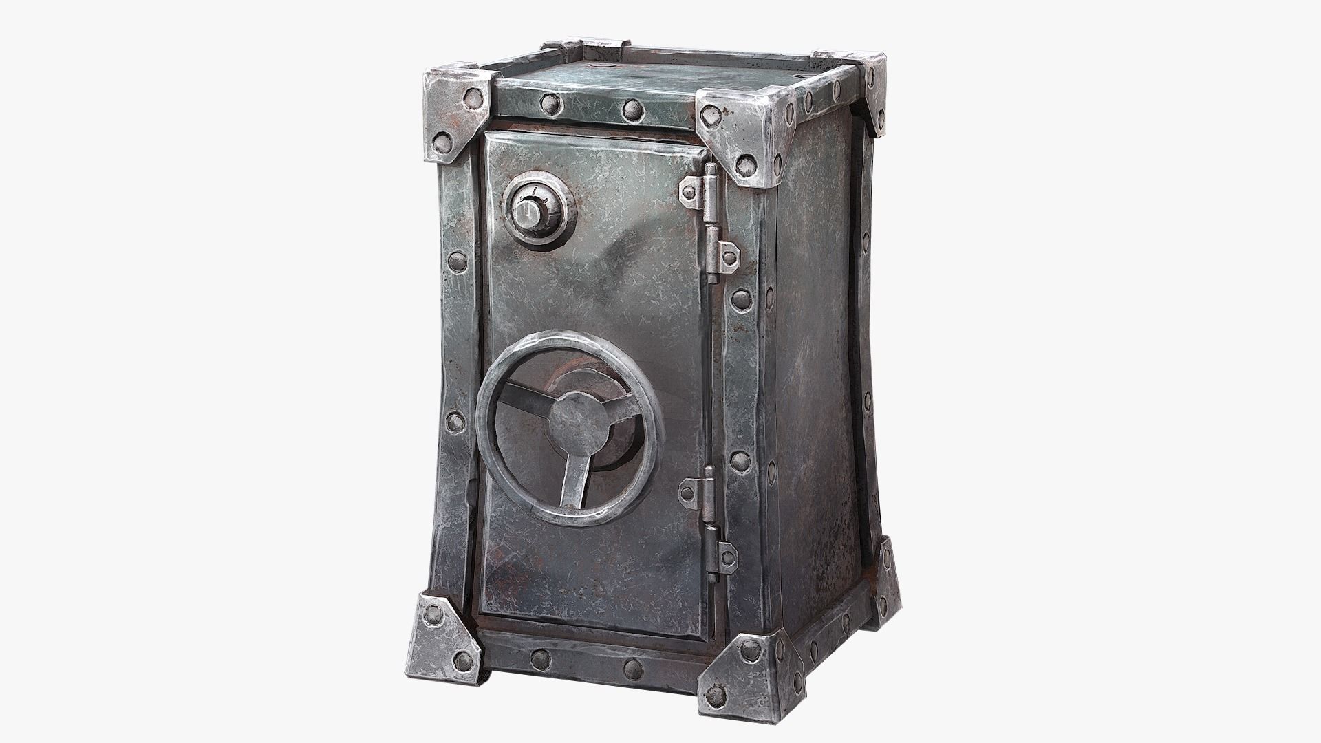 Safe Pack Low-poly 3D model_9