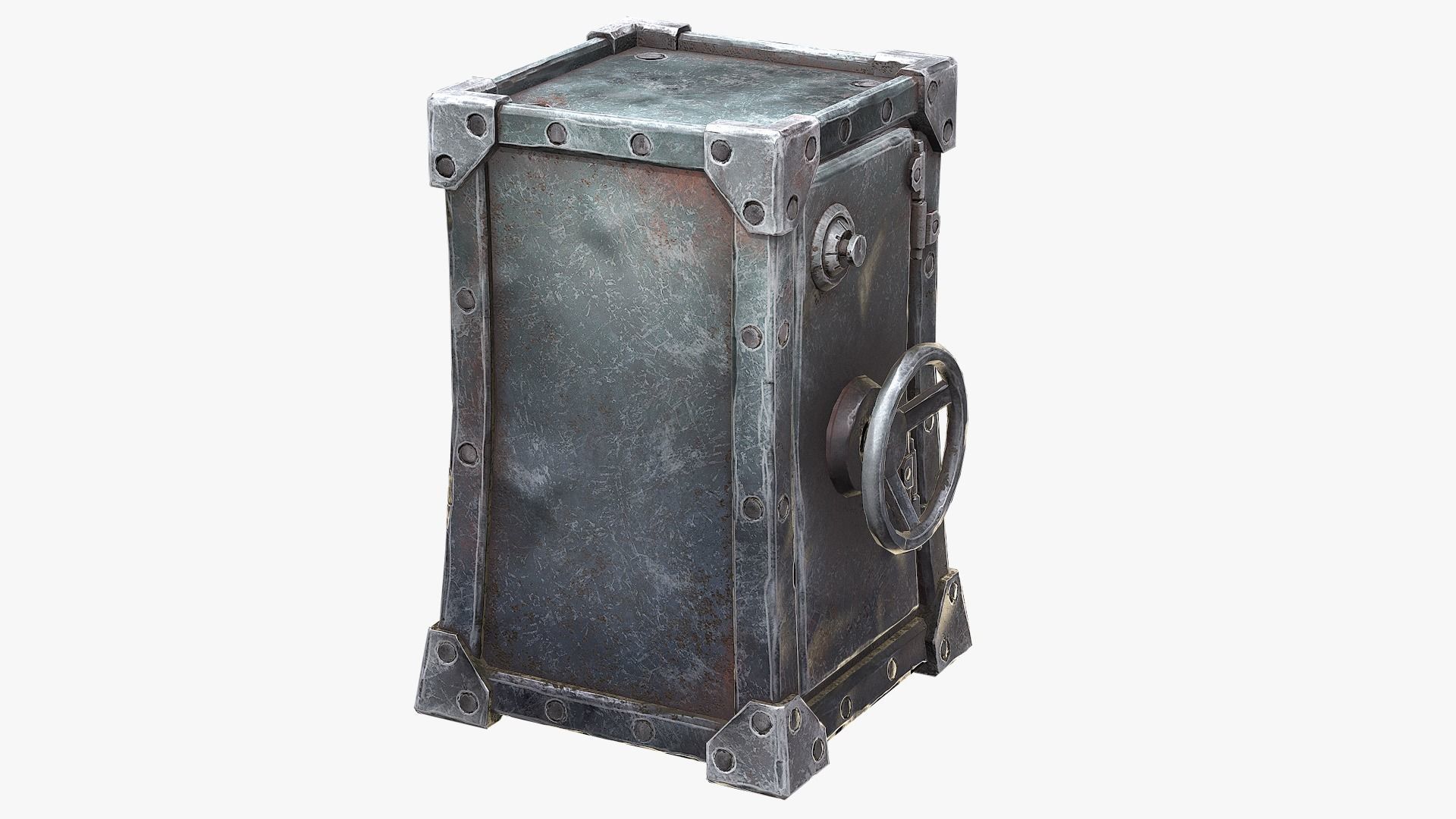 Safe Pack Low-poly 3D model_15