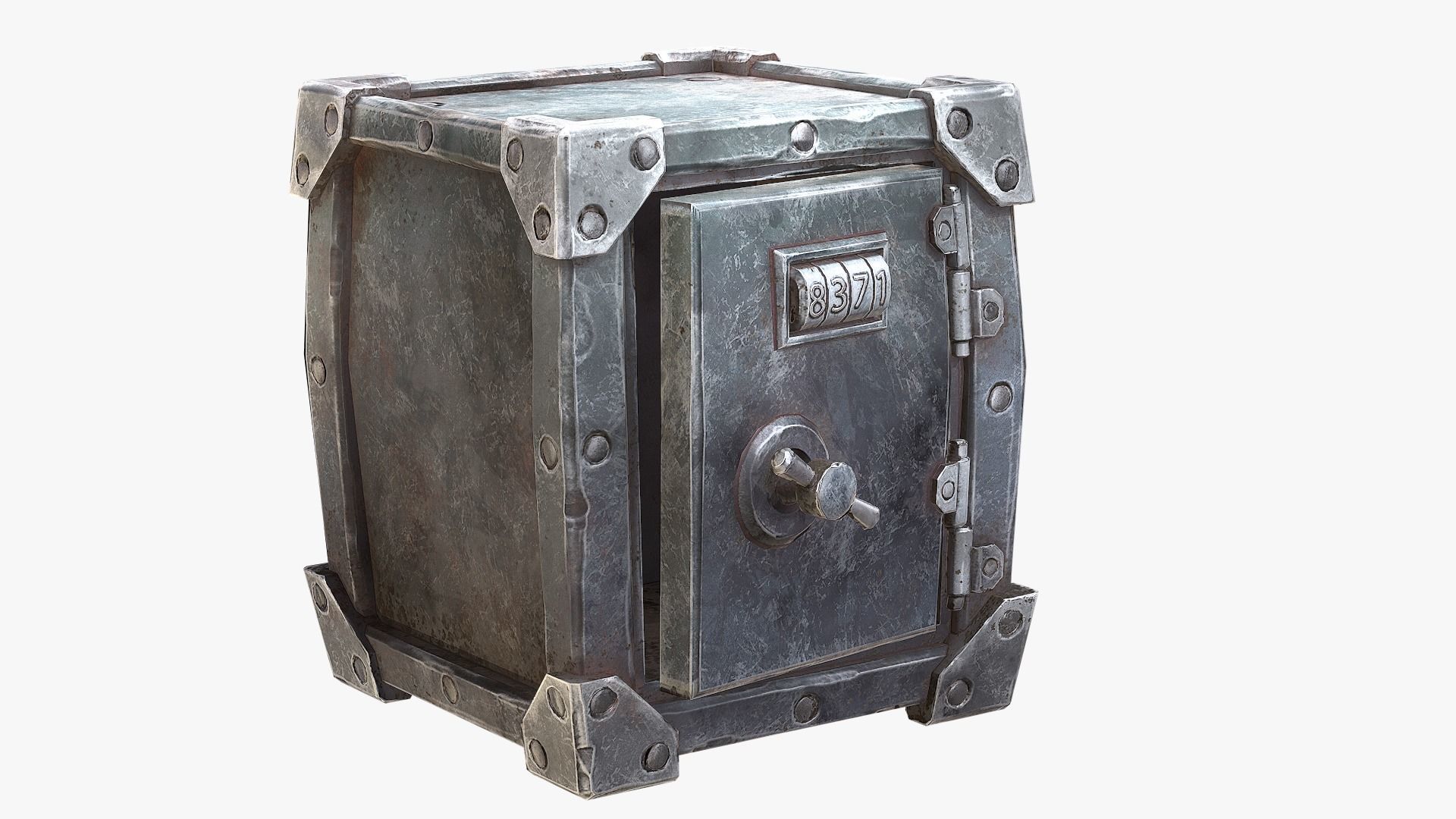 Safe Pack Low-poly 3D model_25