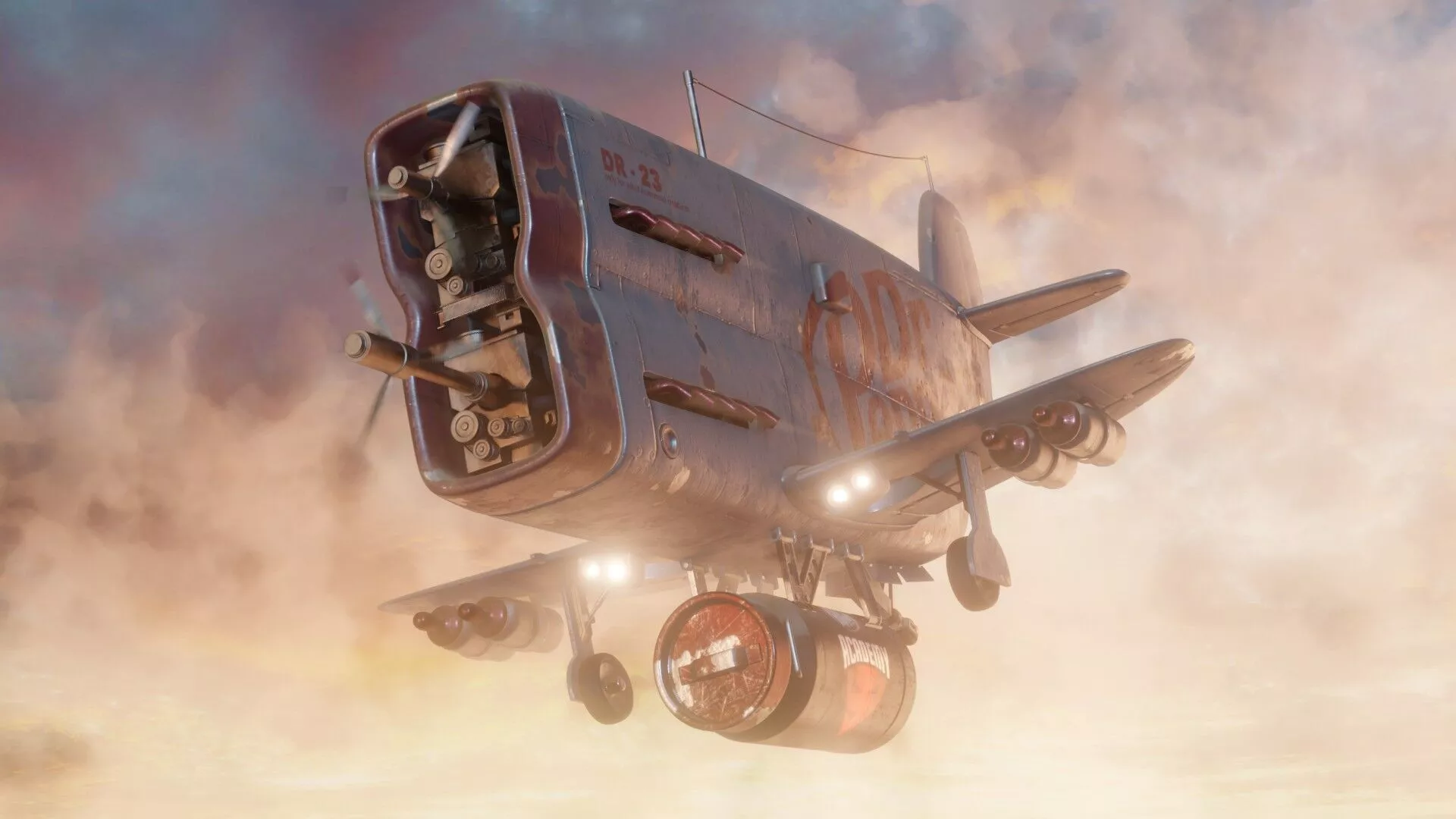Airplane plane flying in sky Free 3D model