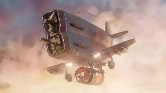 Airplane plane flying in sky