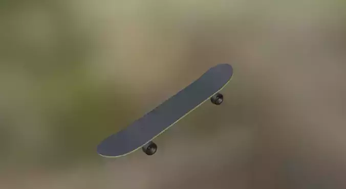 Black Plain Skateboard 
