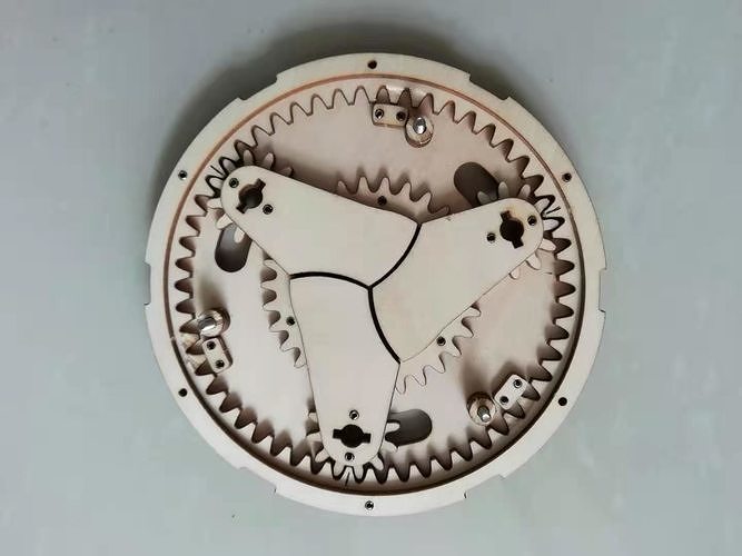 sun and planetary gear type iris mechanism-3 leaf-D130d43 3D print model