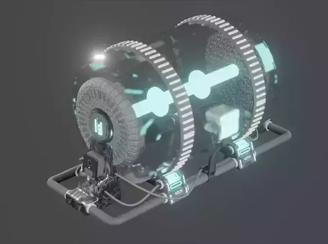 Future science and technology plant culture tank 3D model