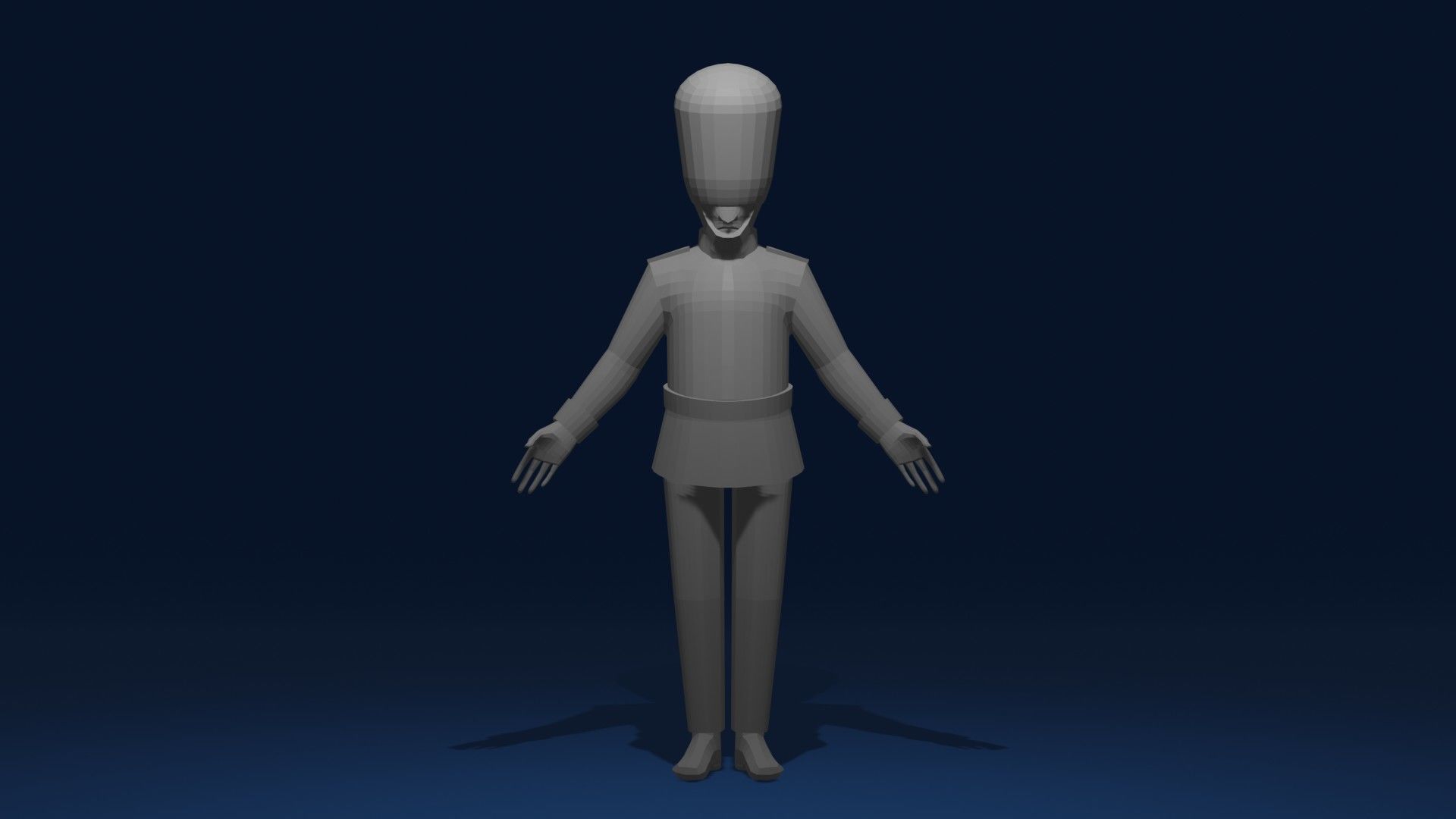 Low-Poly Queens Guard 3D Model Low-poly 3D model_6