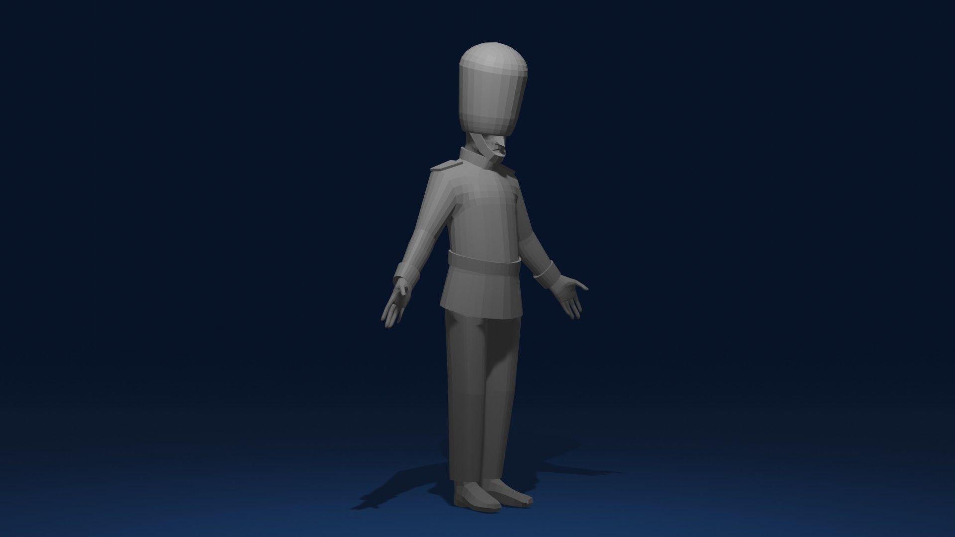 Low-Poly Queens Guard 3D Model Low-poly 3D model_7