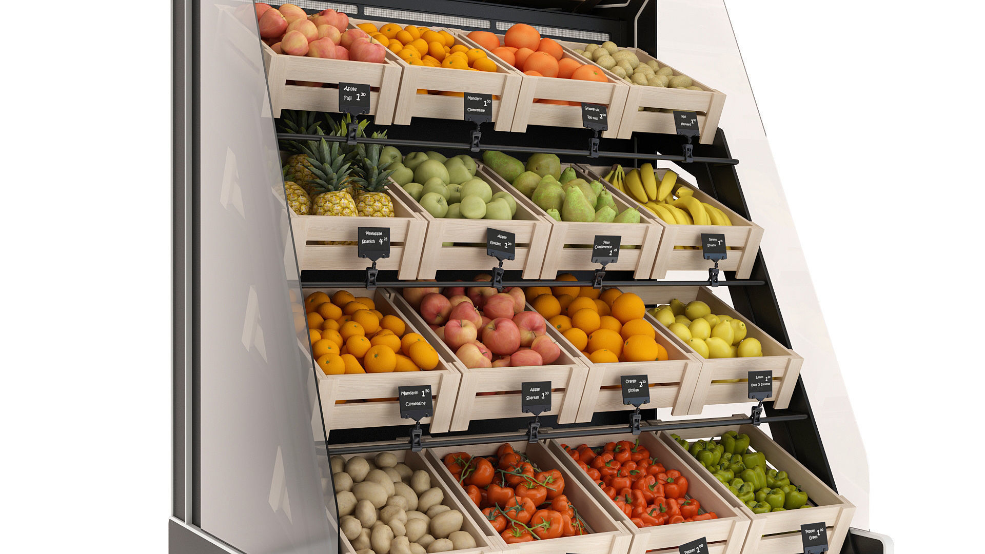 Shelves with products 3D model_11