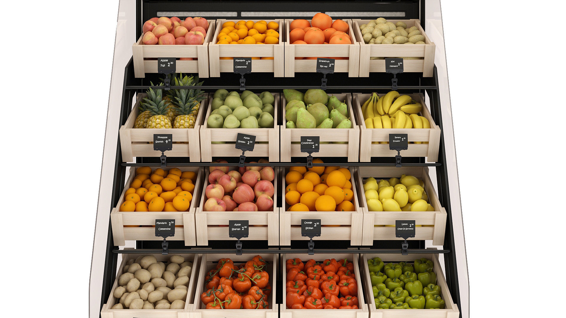 Shelves with products 3D model_13