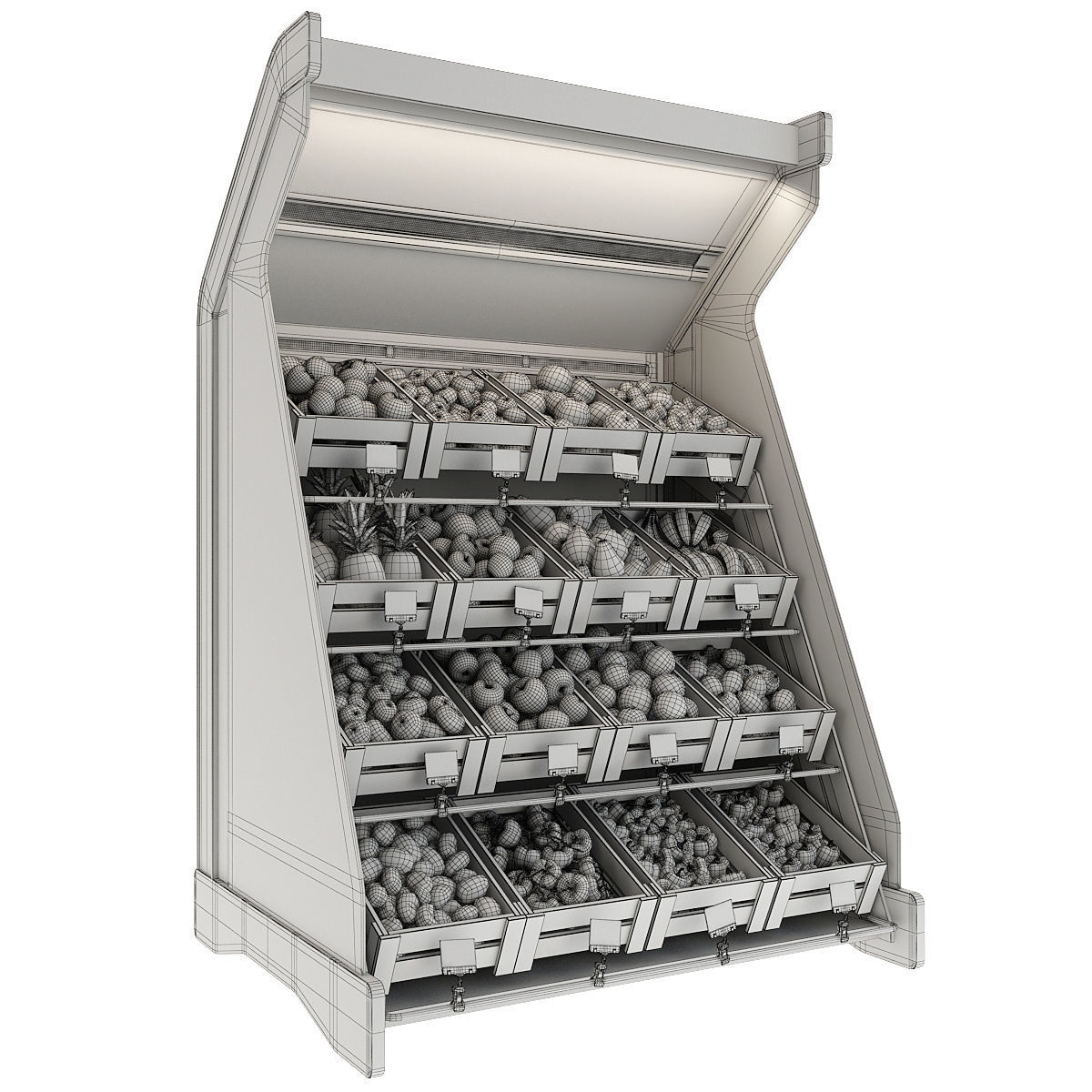 Shelves with products 3D model_10