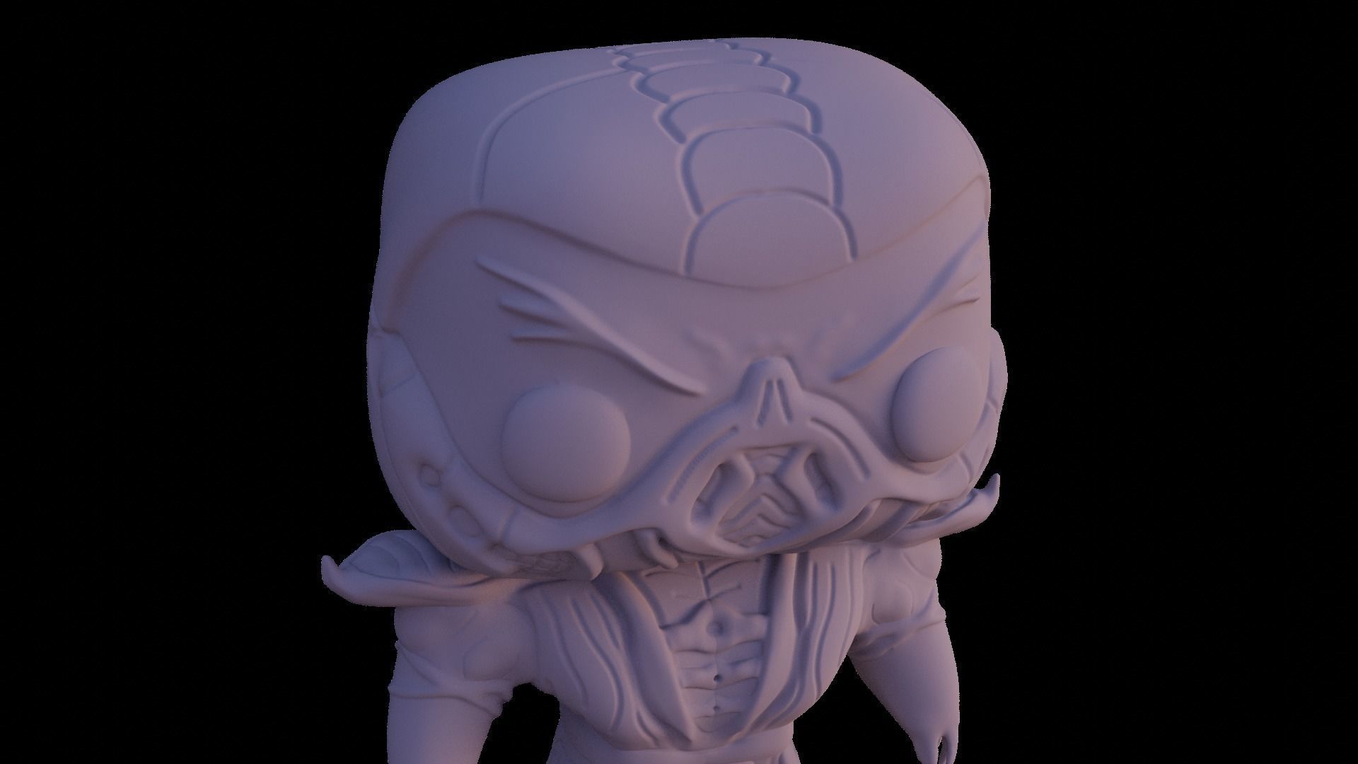 Funko scorpion or subzero mortal kombat 3D print model_1