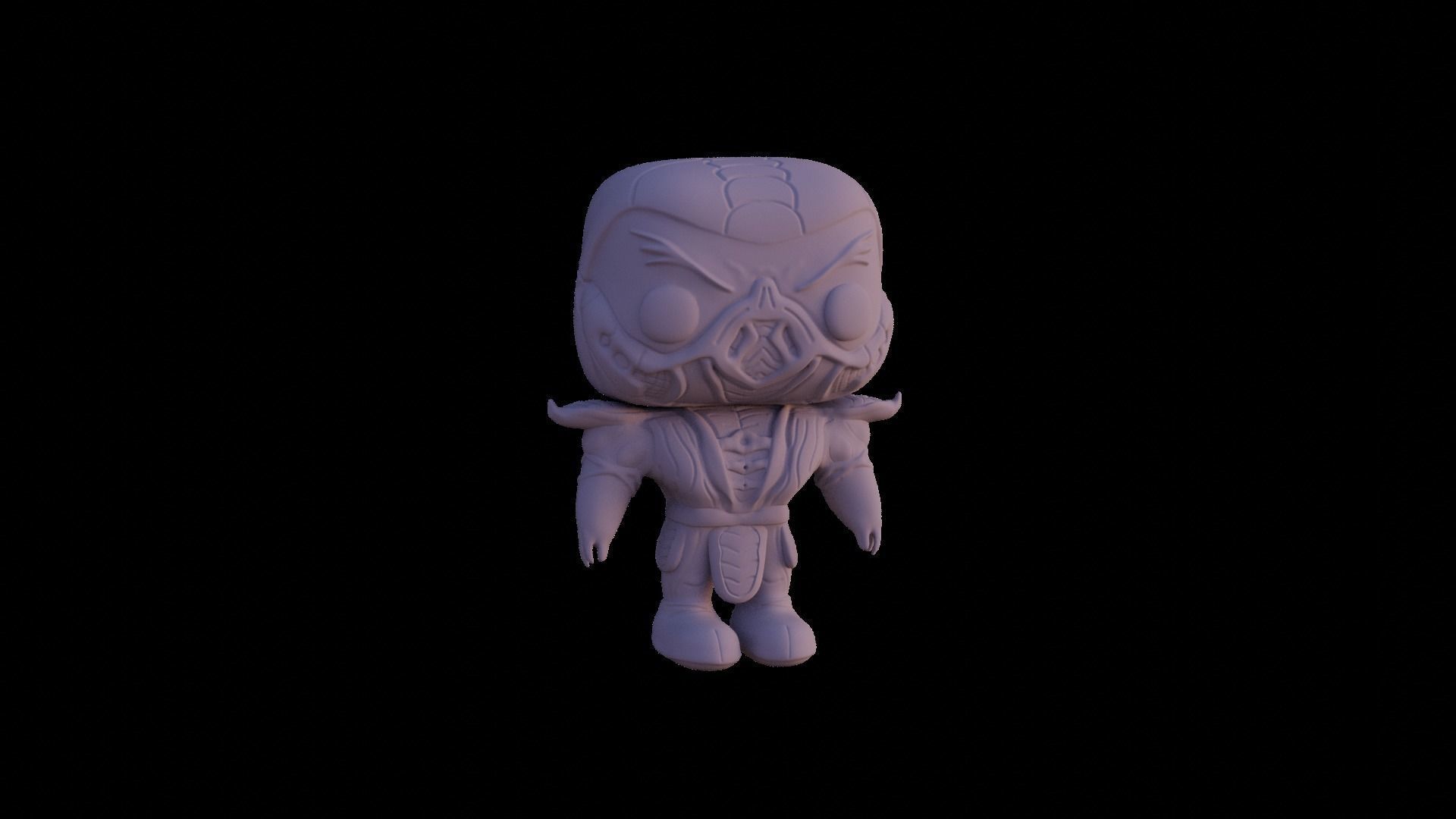 Funko scorpion or subzero mortal kombat 3D print model_2