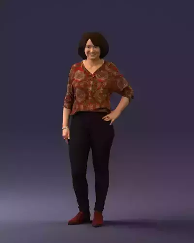 000119 Casual Middle-Aged Woman 0219