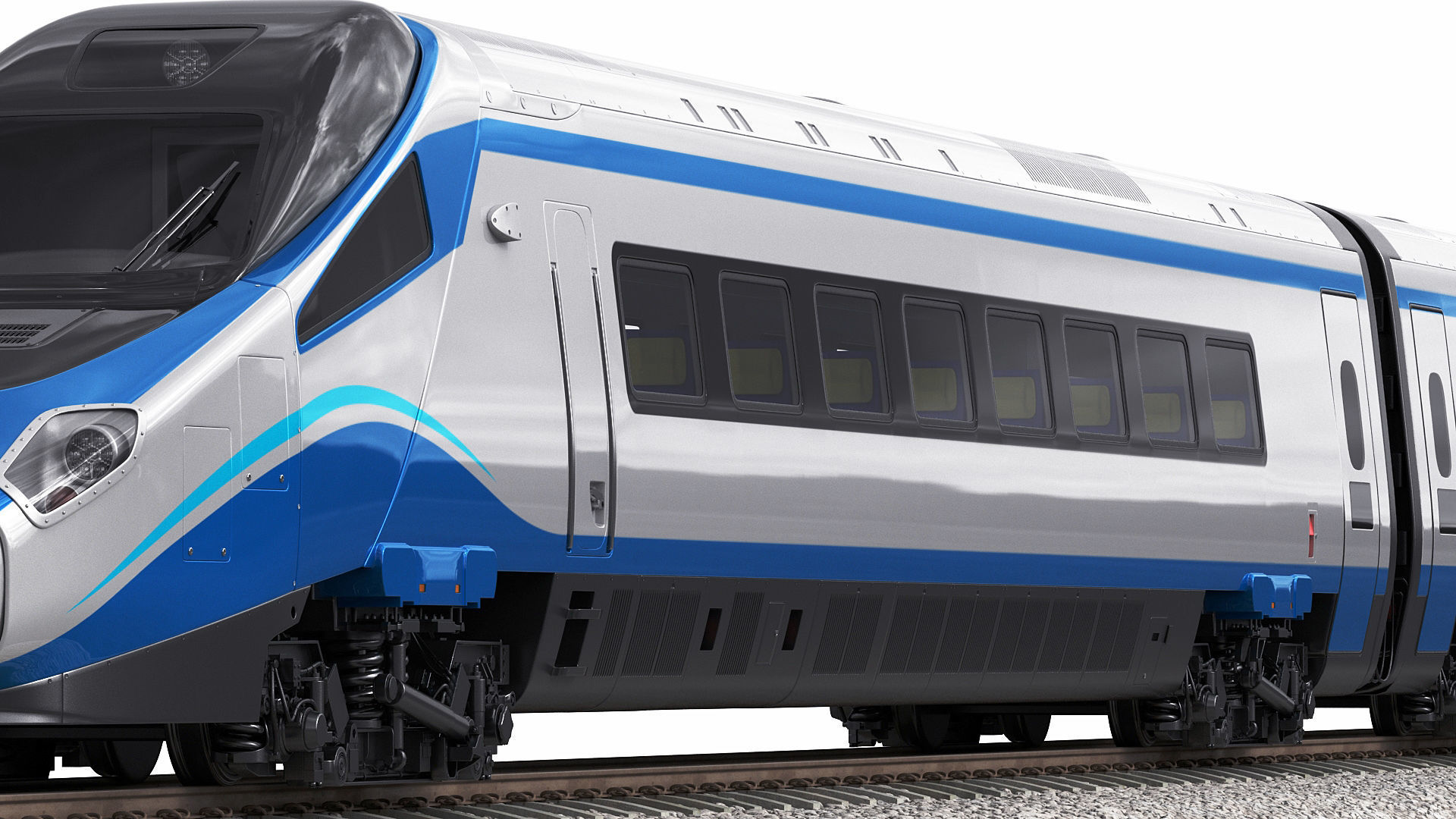 Train ETR610 Pendolino 3D model_15