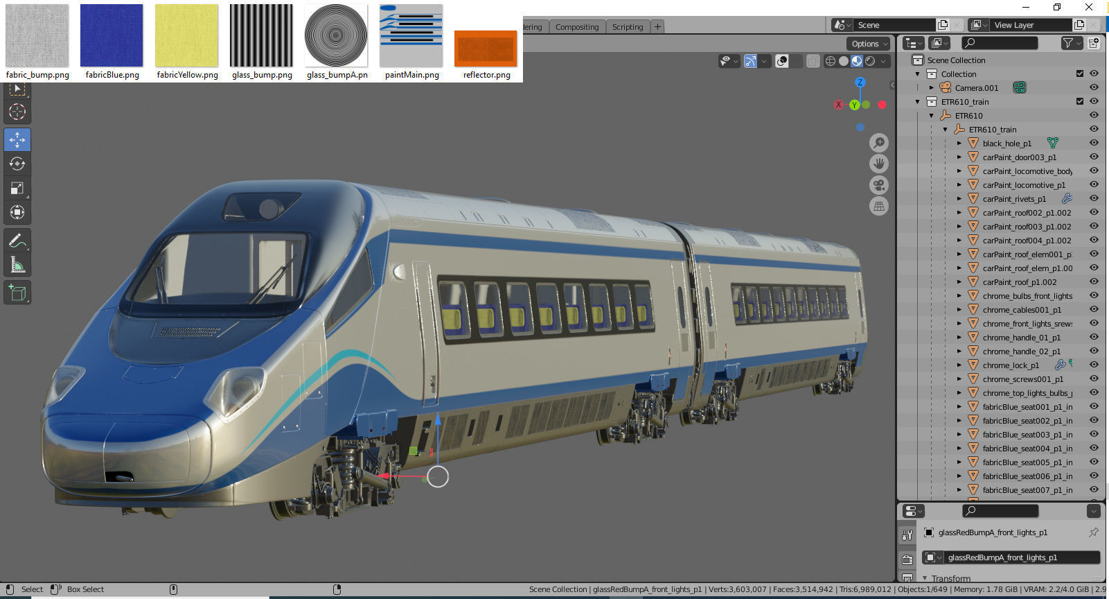 Train ETR610 Pendolino 3D model_27