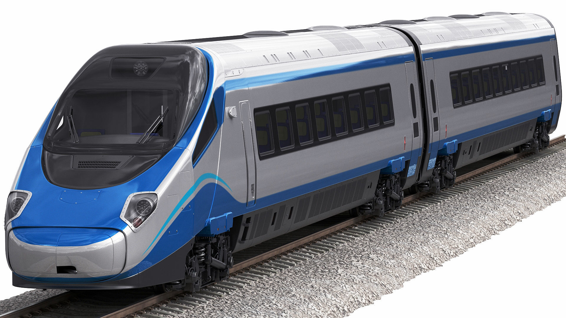 Train ETR610 Pendolino 3D model_1