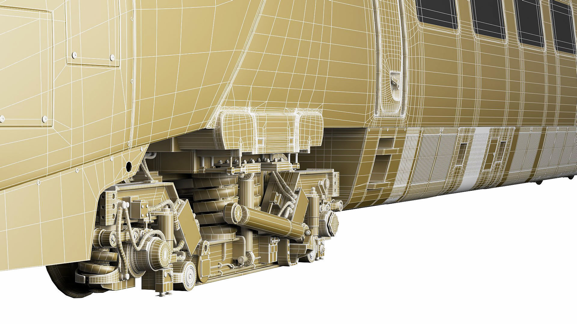 Train ETR610 Pendolino 3D model_24