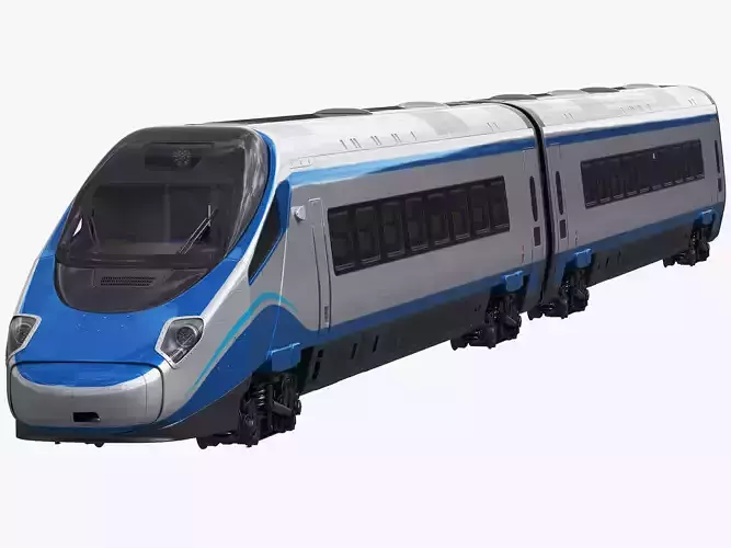 Train ETR610 Pendolino 3D model