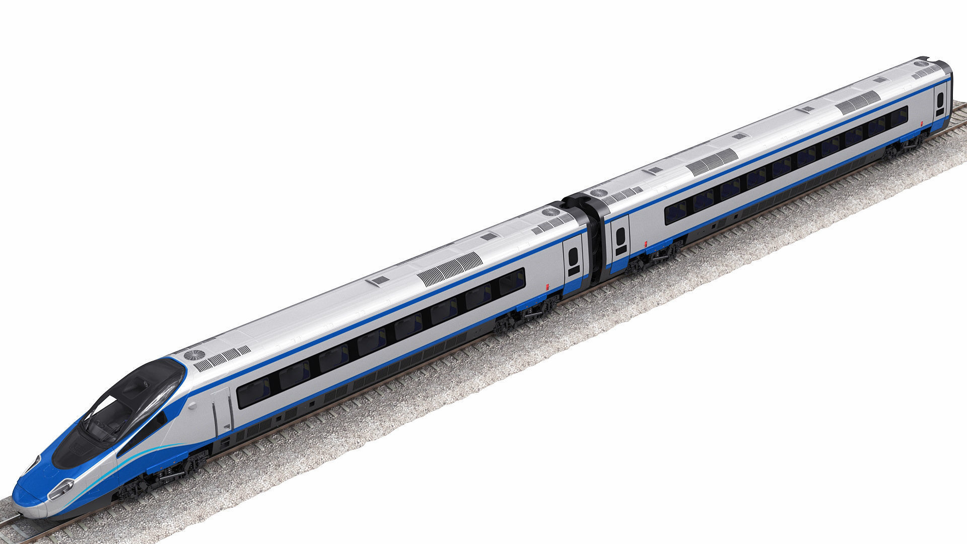 Train ETR610 Pendolino 3D model_8