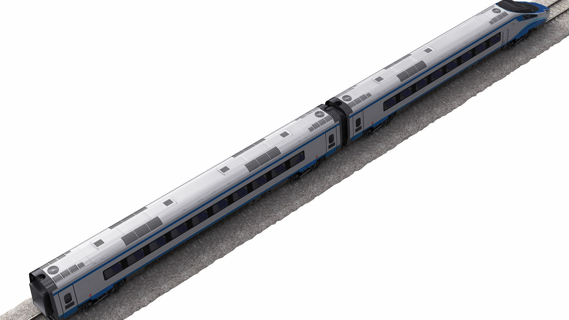 Train ETR610 Pendolino 3D model_9